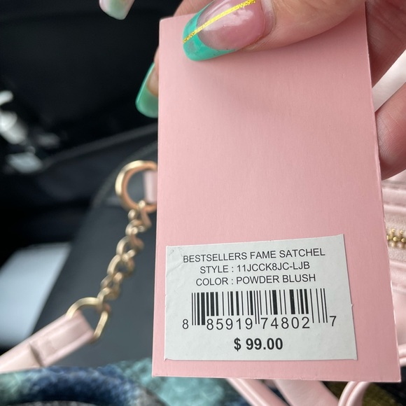 JUICY COUTURE FAME SATCHEL IN PINK NEW WITH TAGS BLUSH QUILTED JUICY - Picture 7 of 7